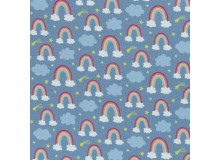 Jersey - Prinzessin Phantasie Regenbogen rauchblau